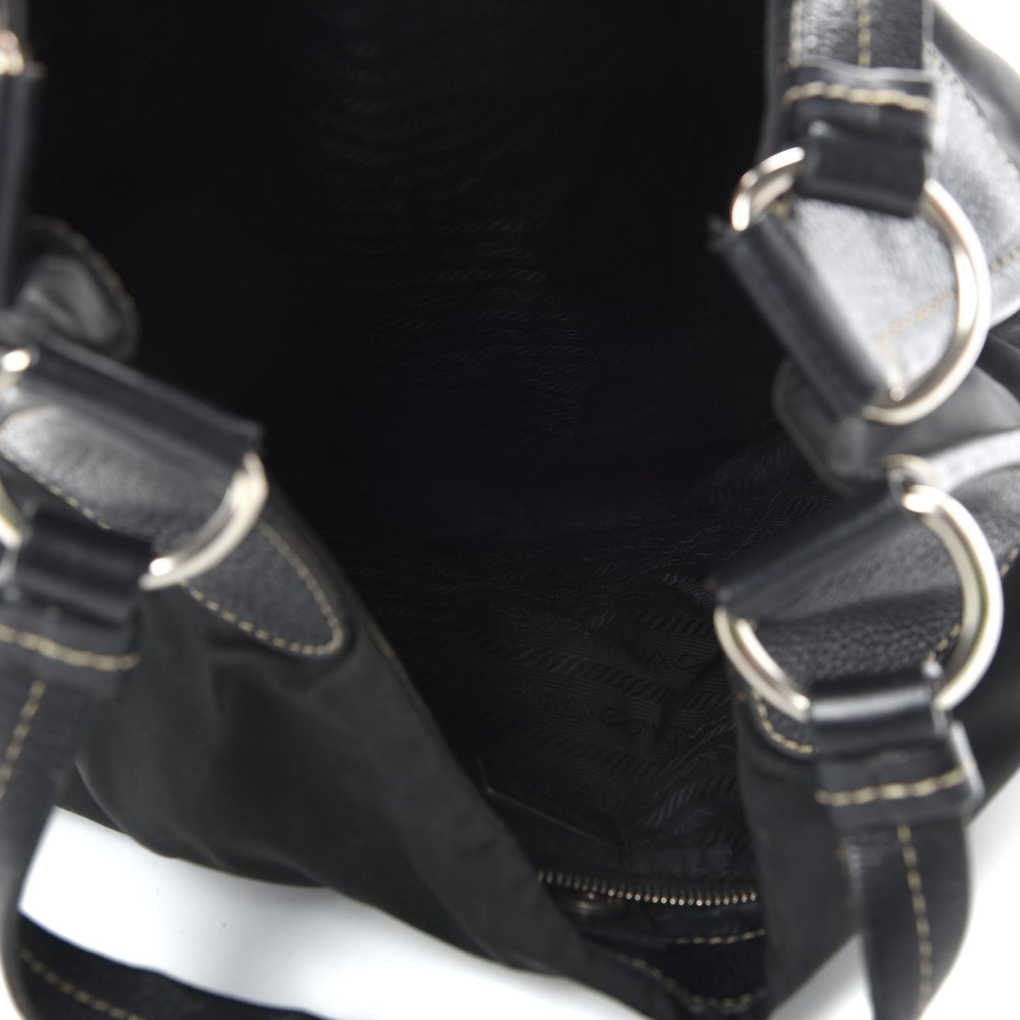 Tessuto Nylon Hobo Black