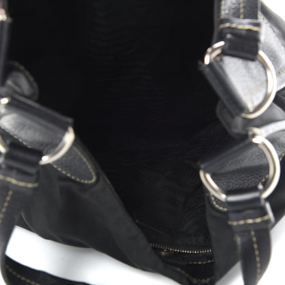 Prada Tessuto Nylon Hobo Black 5 of 27