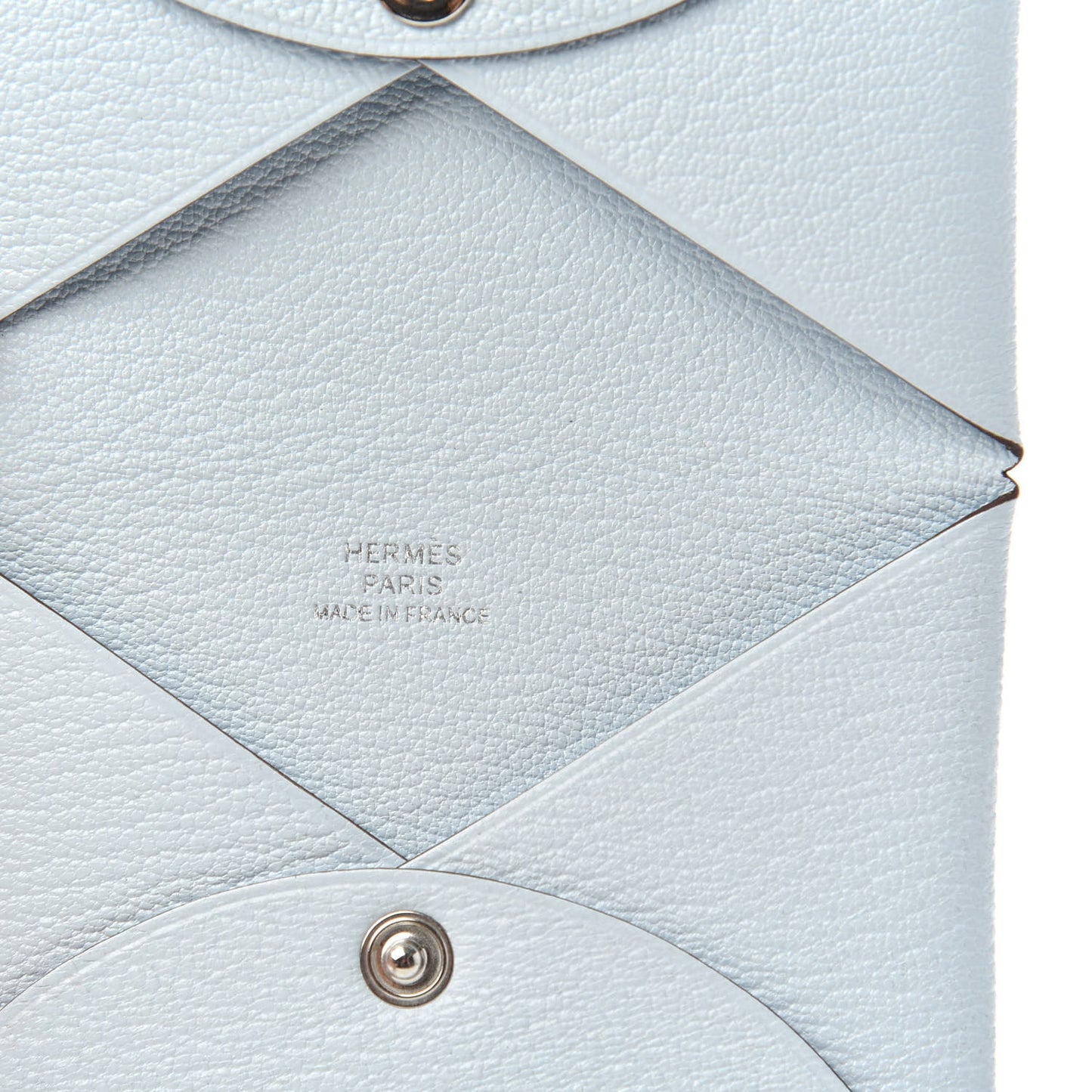Chevre Mysore Calvi Card Case Bleu Brume