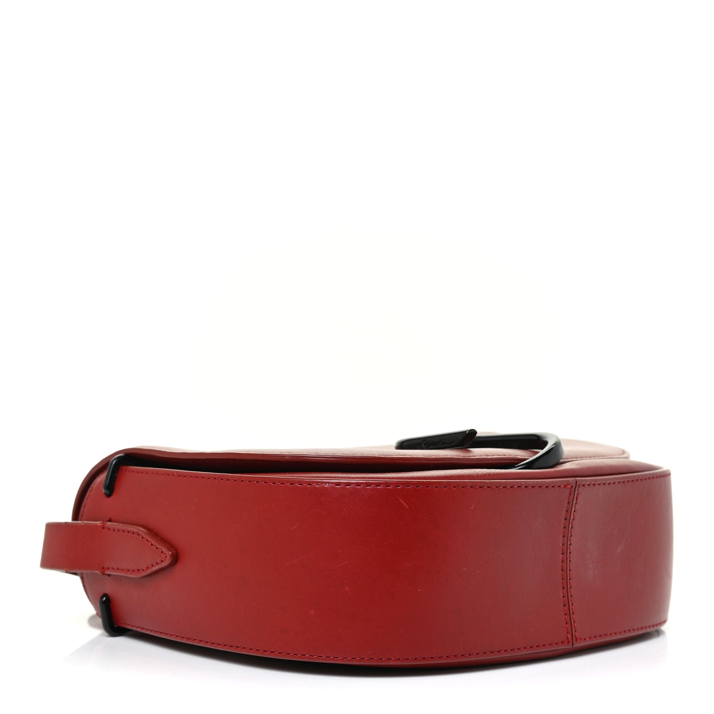 Calfskin Alix Saddle Crossbody Bag Red