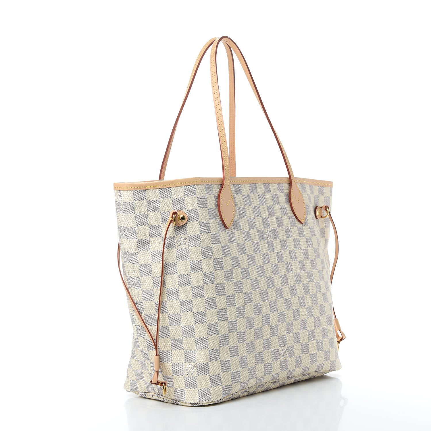 Louis Vuitton Damier Azur Neo Neverfull MM Rose Ballerine 4 of 13