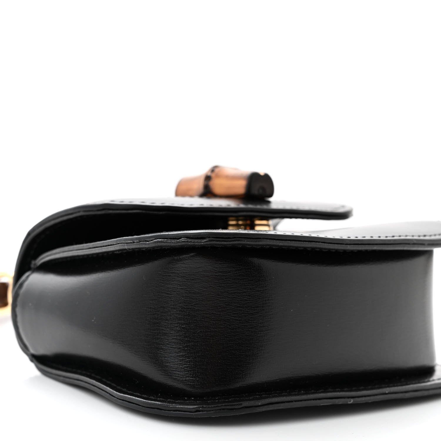 Gucci Boarded Dyana Lux Nano Bamboo 1947 Top Handle Chain Bag Black 9 of 10