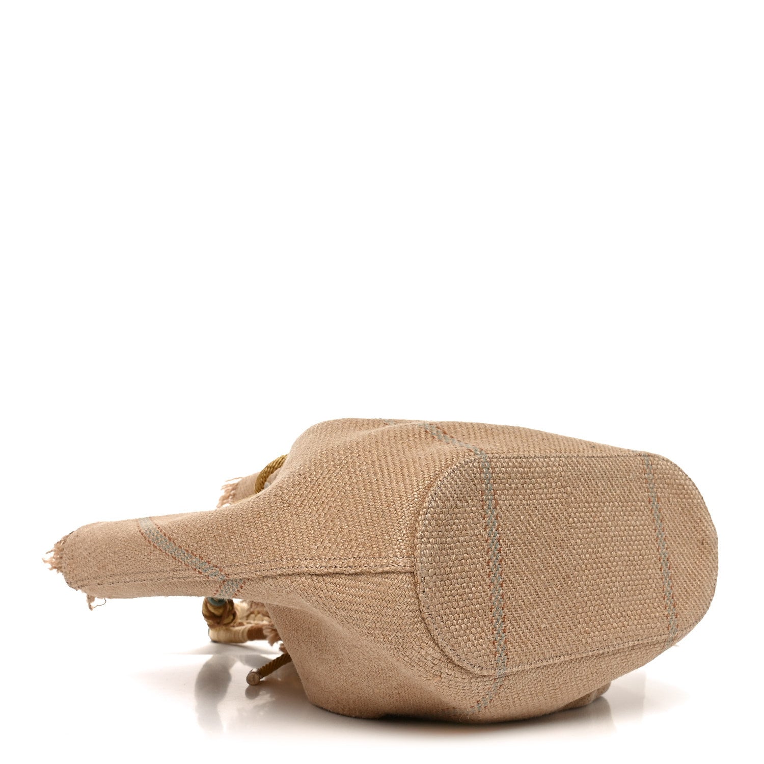 Christian Louboutin 布バック Christian Louboutin Raffia Woven By My Side Shoulder Bag Natural