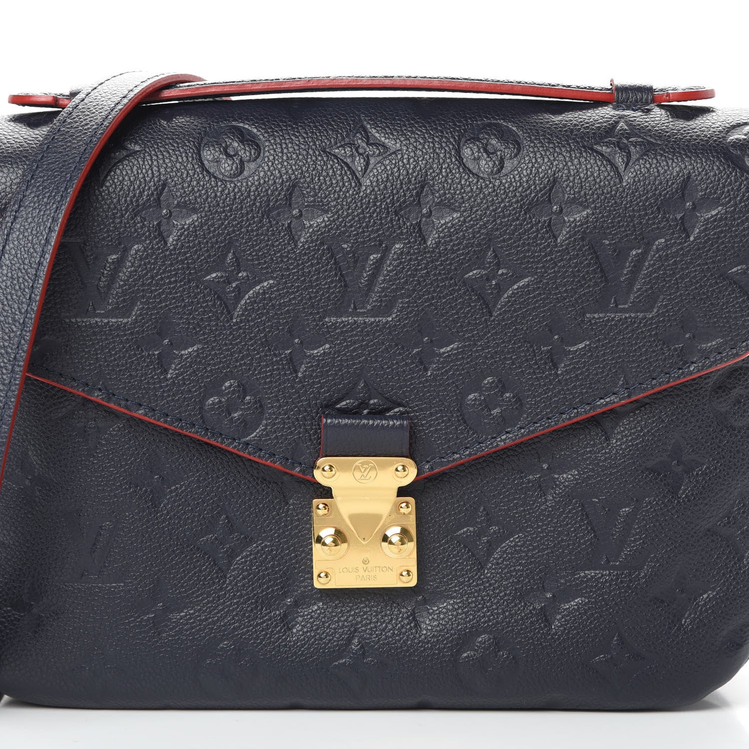 Louis Vuitton Empreinte Pochette Metis Marine Rouge 9 of 13