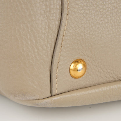 Prada Vitello Daino Side Pocket Hobo Pomice 14 of 17