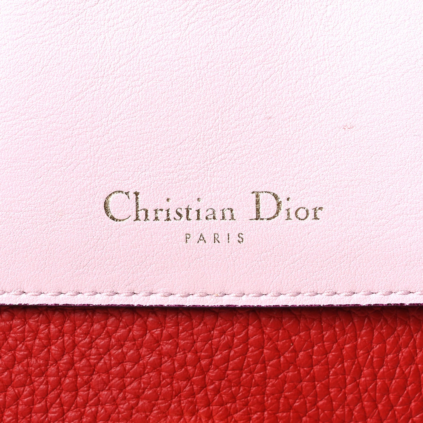 Bullcalf Medium Be Dior Flap Red Pink