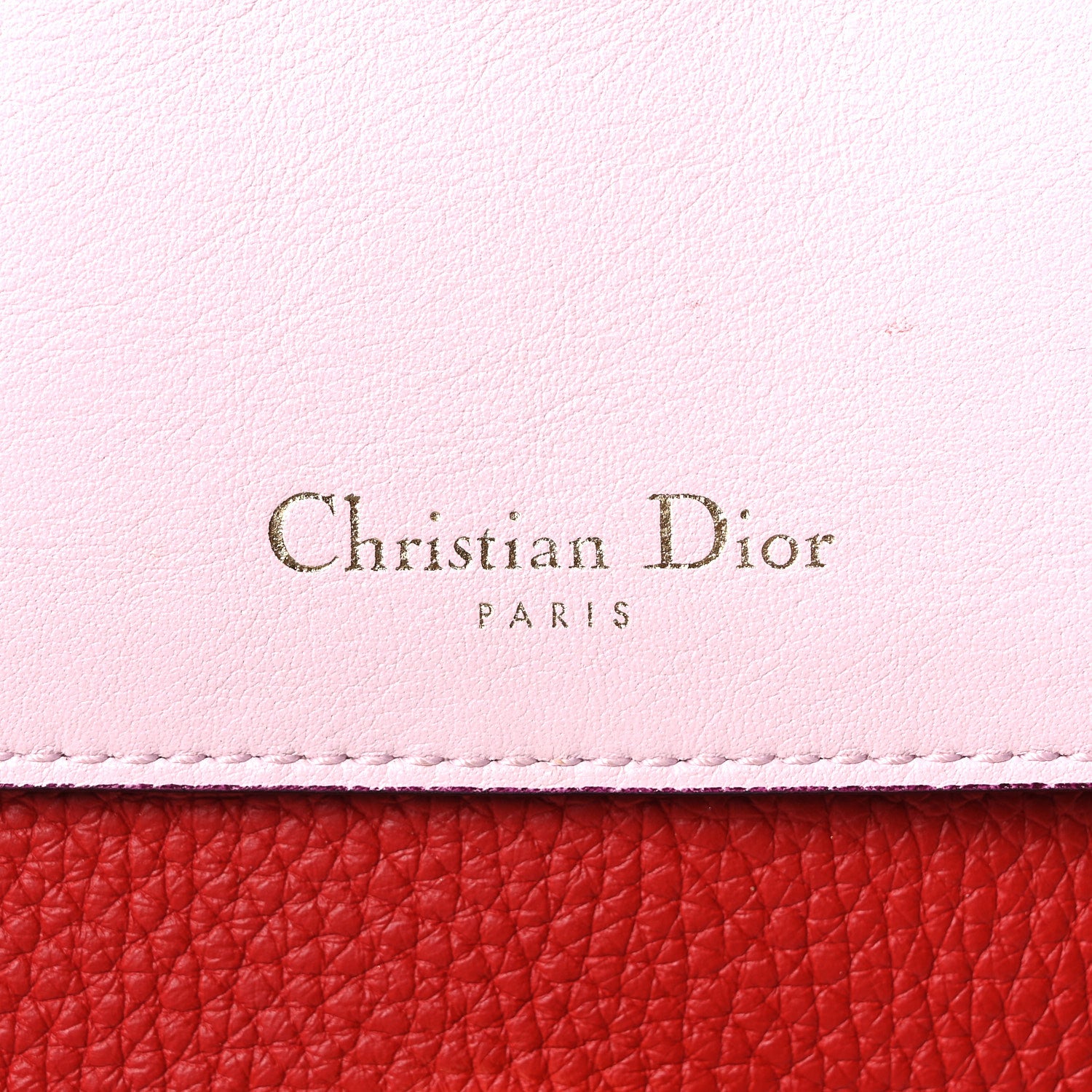Christian Dior Bullcalf Medium Be Dior Flap Red Pink 6 of 9