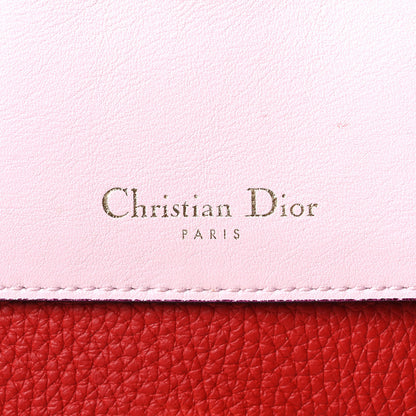 Christian Dior Bullcalf Medium Be Dior Flap Red Pink 6 of 9