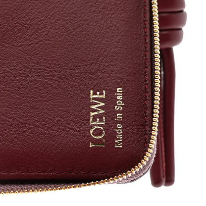 Loewe Calfskin Compact Knot Zip Around Wallet Dirty Mauve 6 of 7
