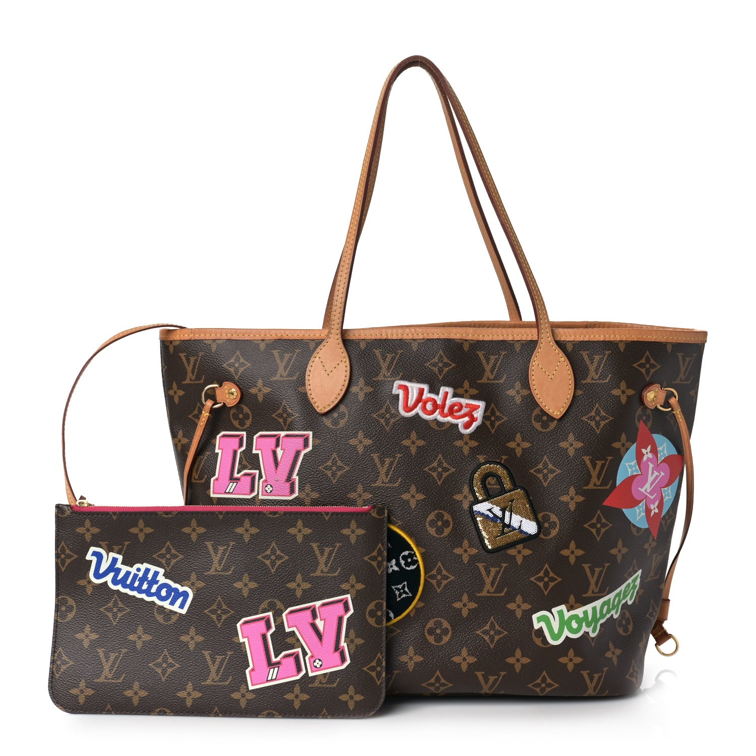 Louis Vuitton Monogram Travel Stickers Neverfull MM 1 of 10