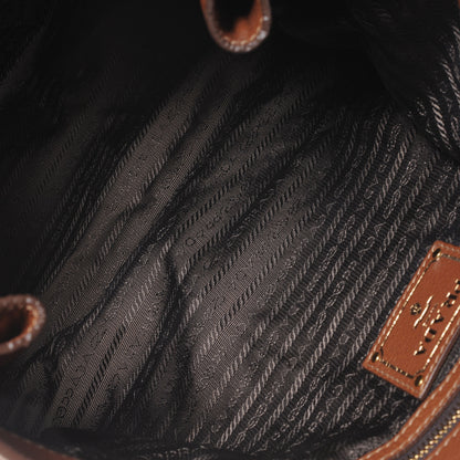 Prada Vitello Daino Tote Marrone 6 of 8