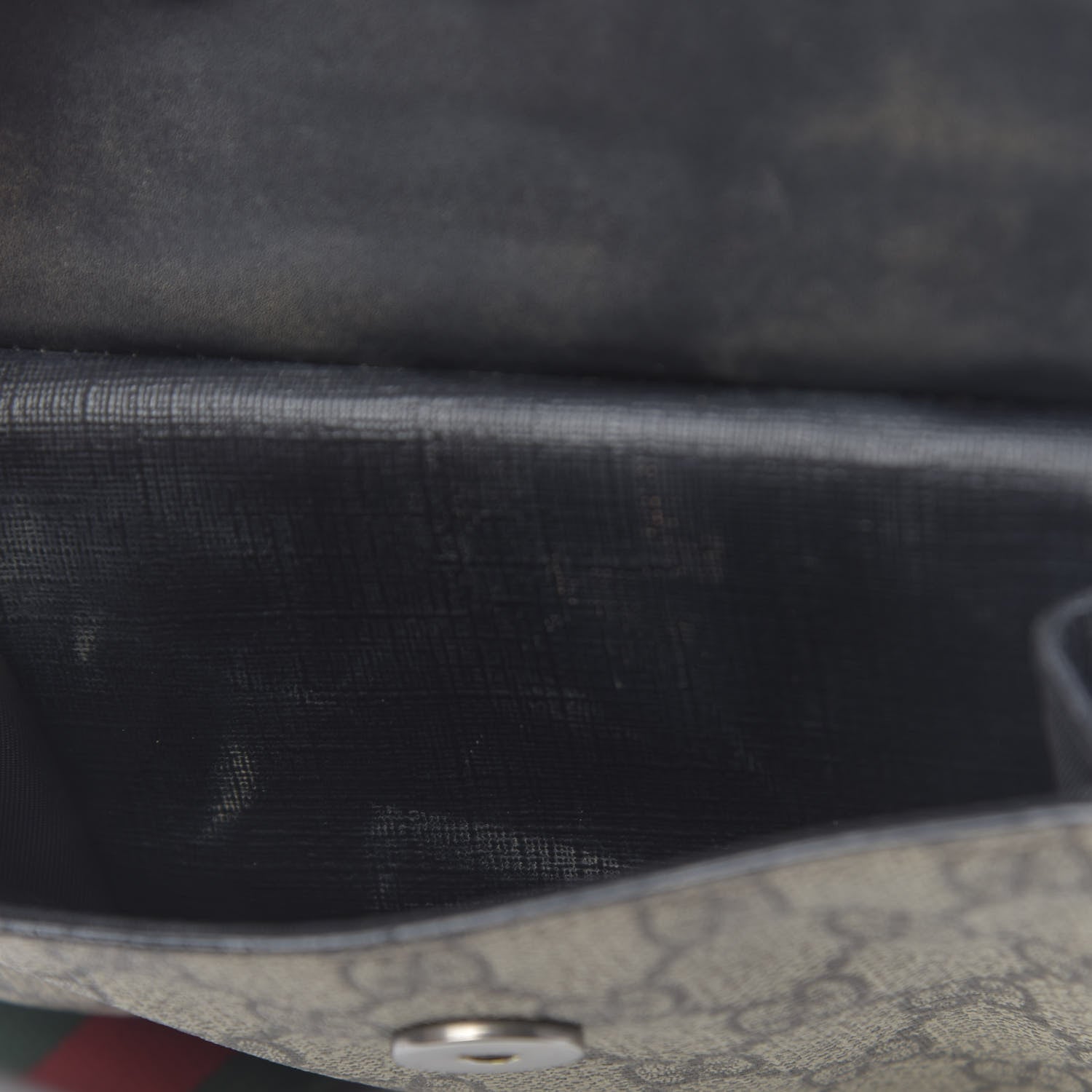 Gucci GG Supreme Monogram Web Belt Bag Black 16 of 17