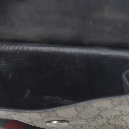 Gucci GG Supreme Monogram Web Belt Bag Black 16 of 17