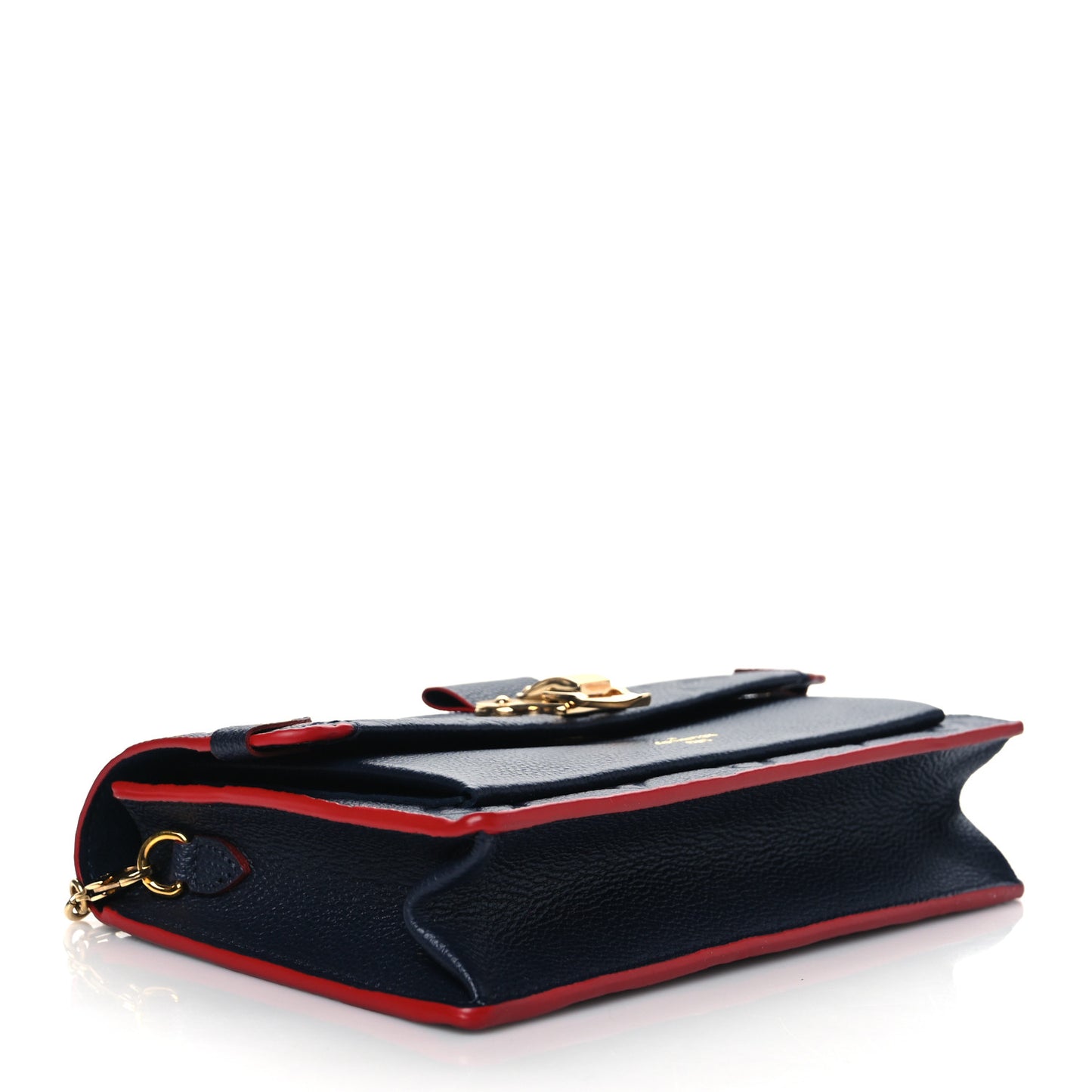 Empreinte Vavin Chain Wallet Marine Rouge