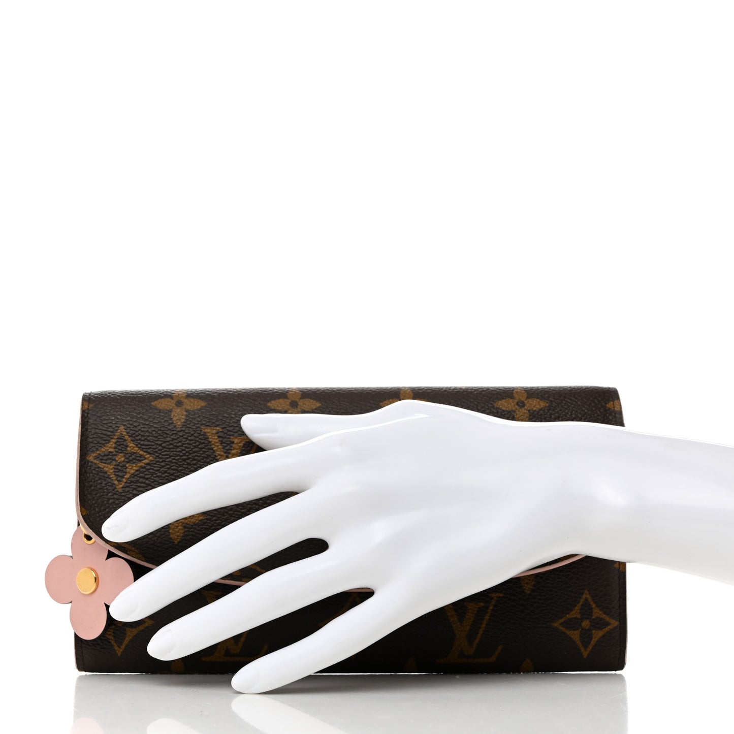 Monogram Bloom Flower Emilie Wallet Fuchsia