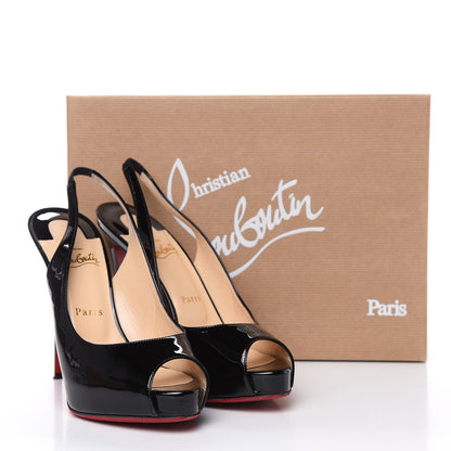 Christian Louboutin Patent Private Number 120 Pumps 39.5 Black 9 of 9