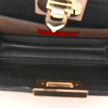 Valentino Garavani Vitello Rockstud Chain Clutch Poudre 5 of 9