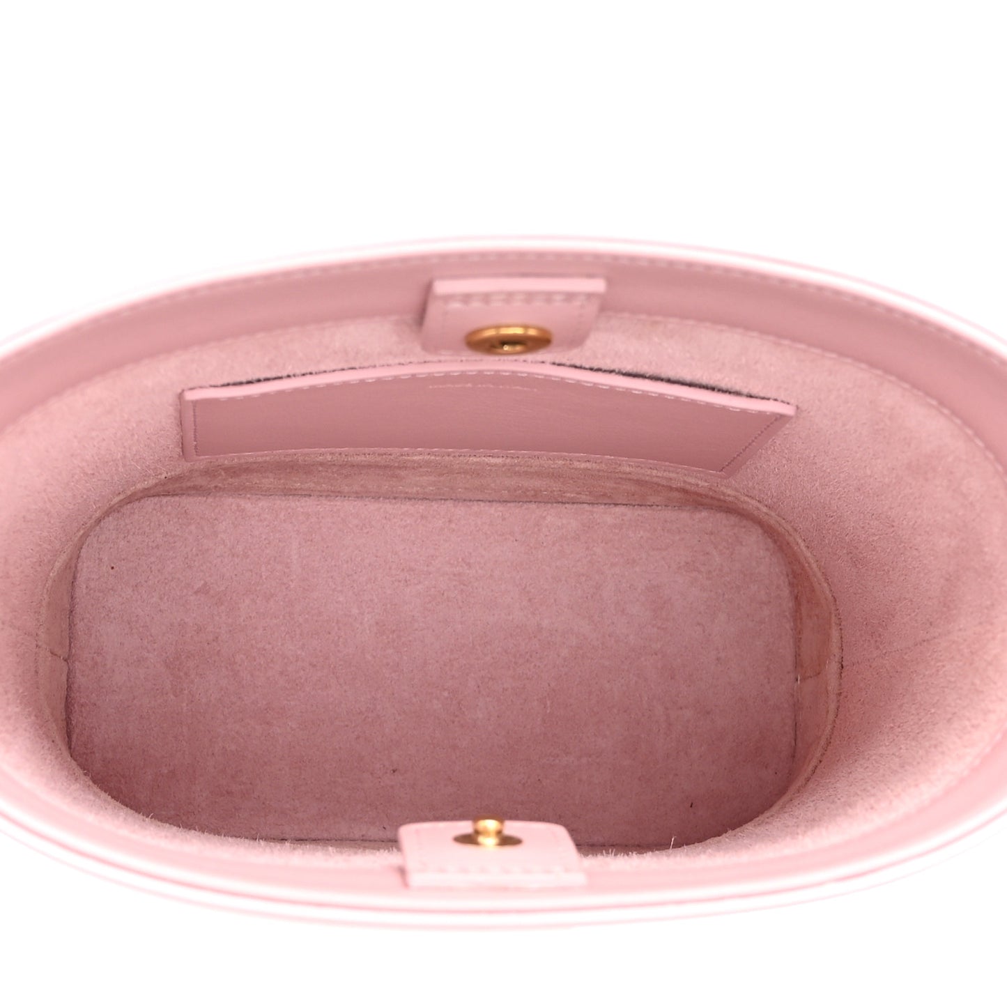 Smooth Calfskin Mini Cuir Triomphe Bucket Bag Light Pink