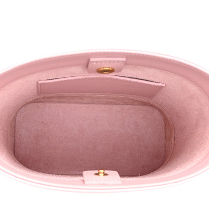 Celine Smooth Calfskin Mini Cuir Triomphe Bucket Bag Light Pink 4 of 9