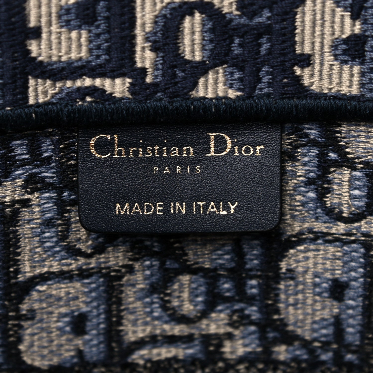 Christian Dior Oblique Medium Book Tote Blue Multicolor 6 of 15
