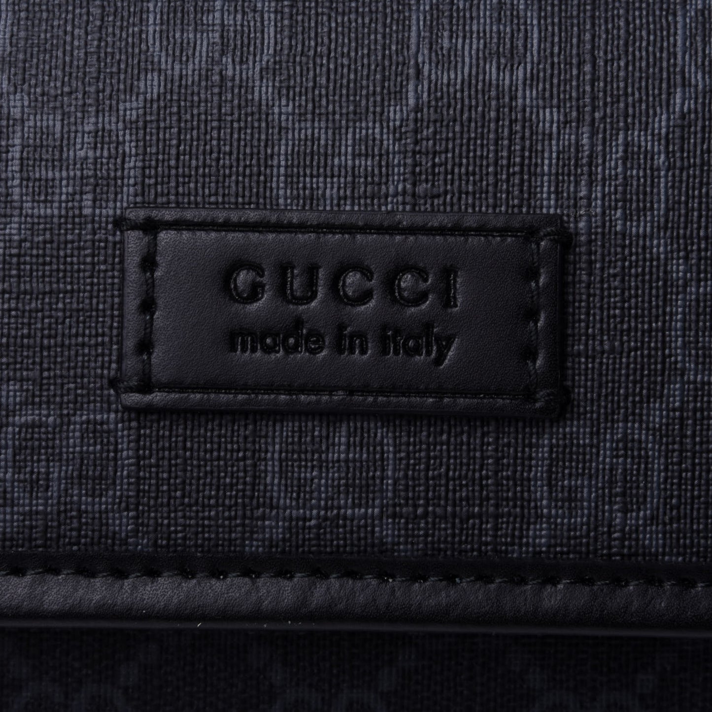 GG Supreme Monogram Web Slim Belt Bag Black