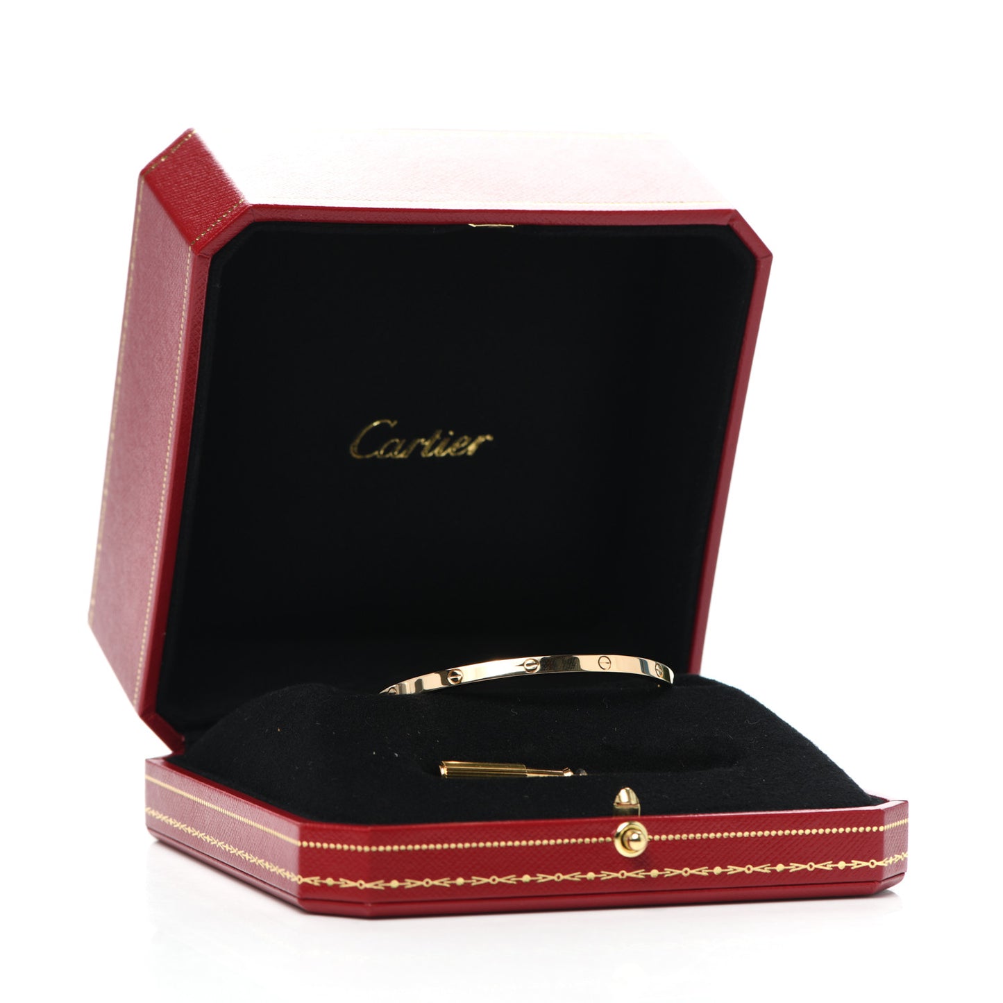 18K Yellow Gold Small LOVE Bracelet 17