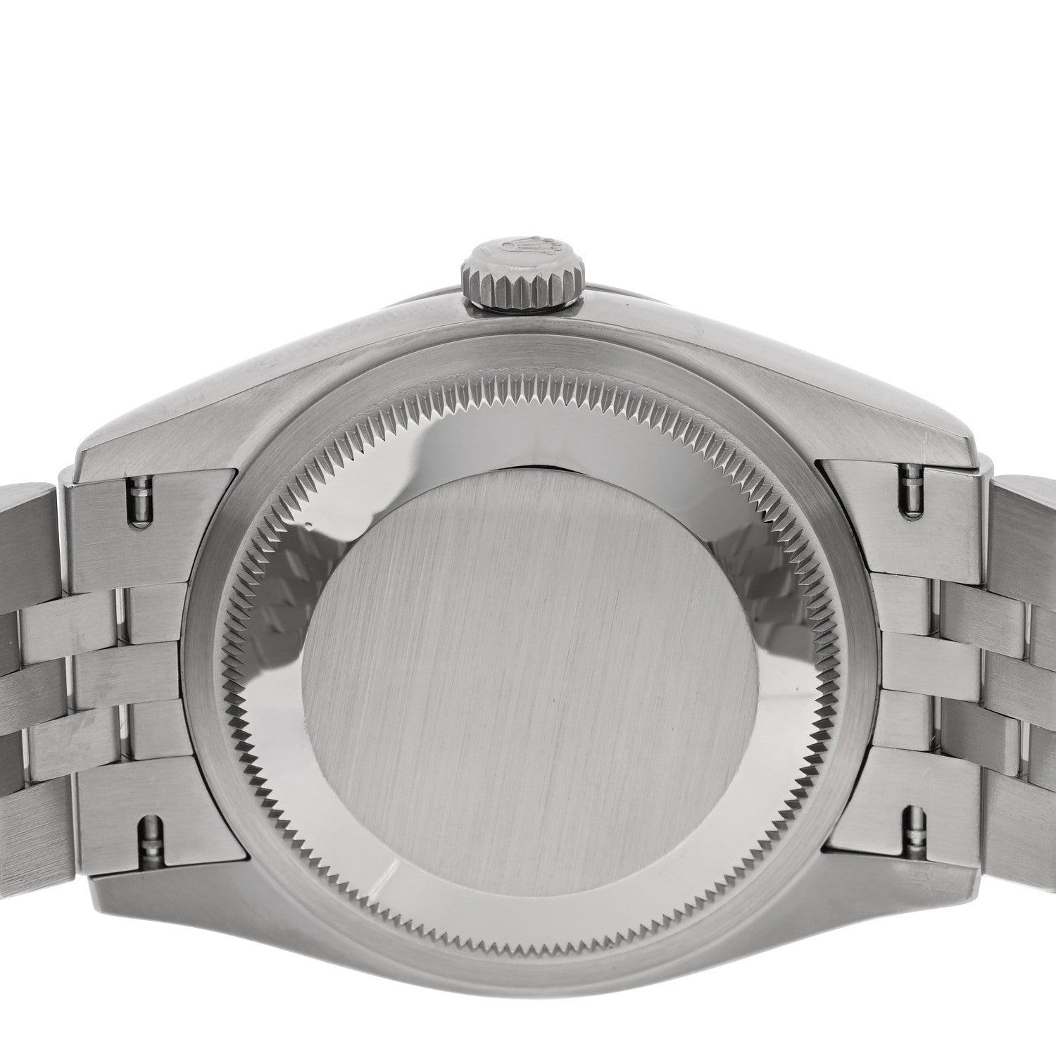 Rolex Stainless Steel 18K White Gold Diamond 36mm Oyster Perpetual Datejust Watch Bright Blue 126234 4 of 5