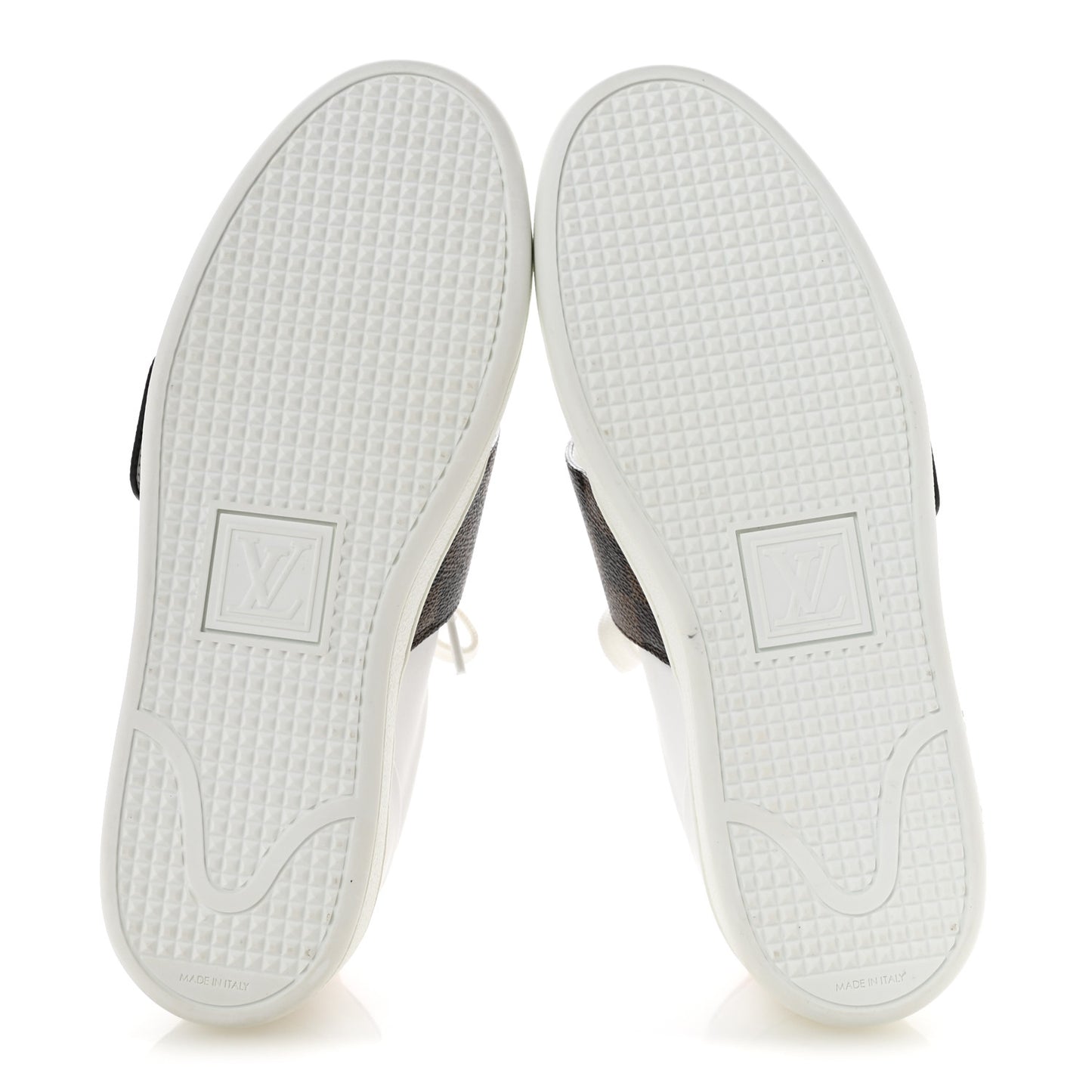 Damier Ebene Front Row Sneaker 37 White