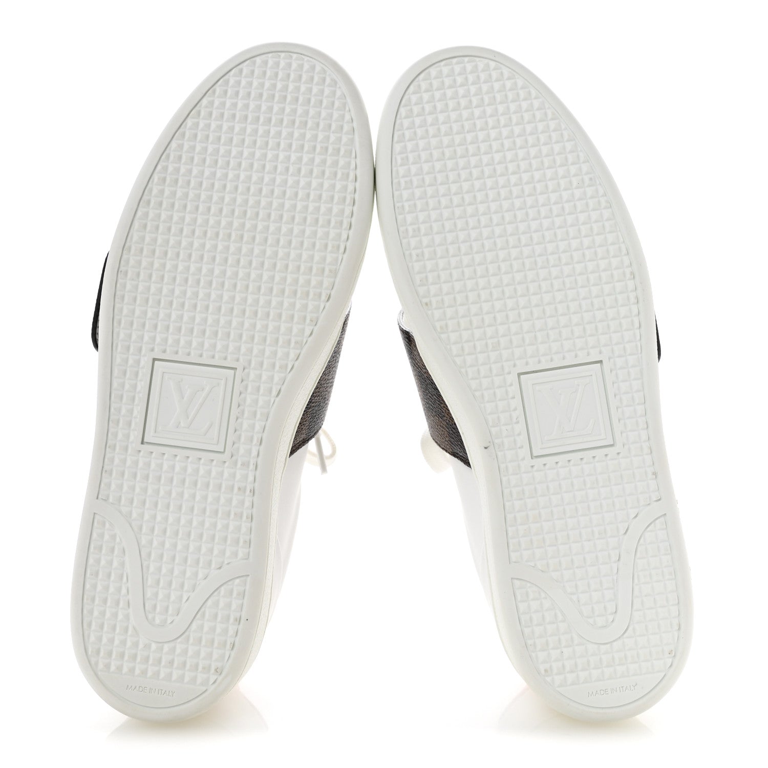Louis Vuitton Damier Ebene Front Row Sneaker 37 White 6 of 10