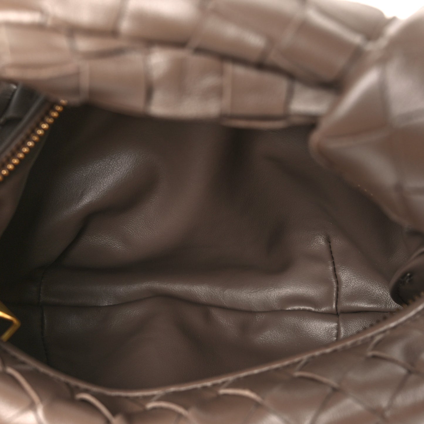 Nappa Intrecciato Mini Jodie Dark Taupe