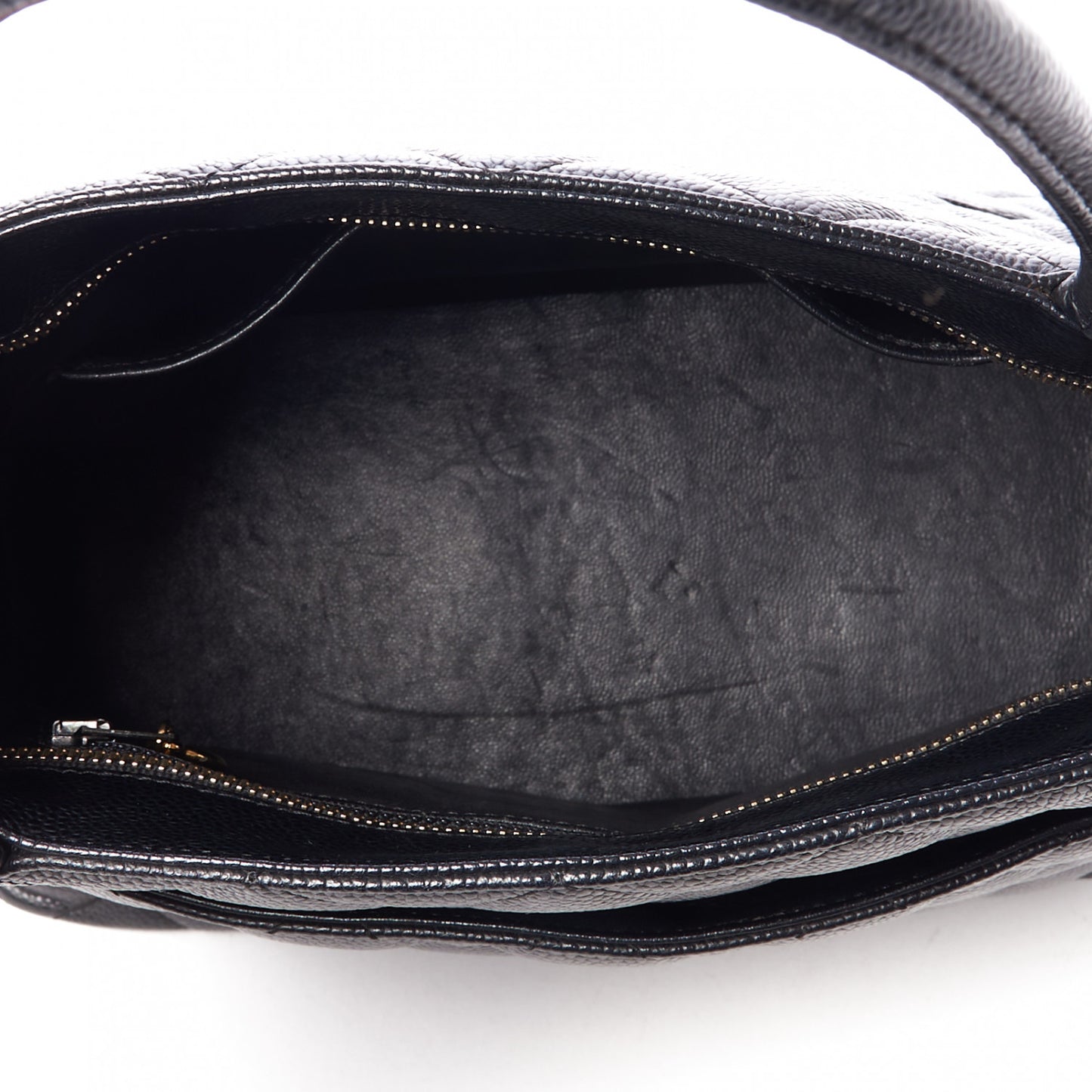 Caviar Quilted Medallion Tote Black