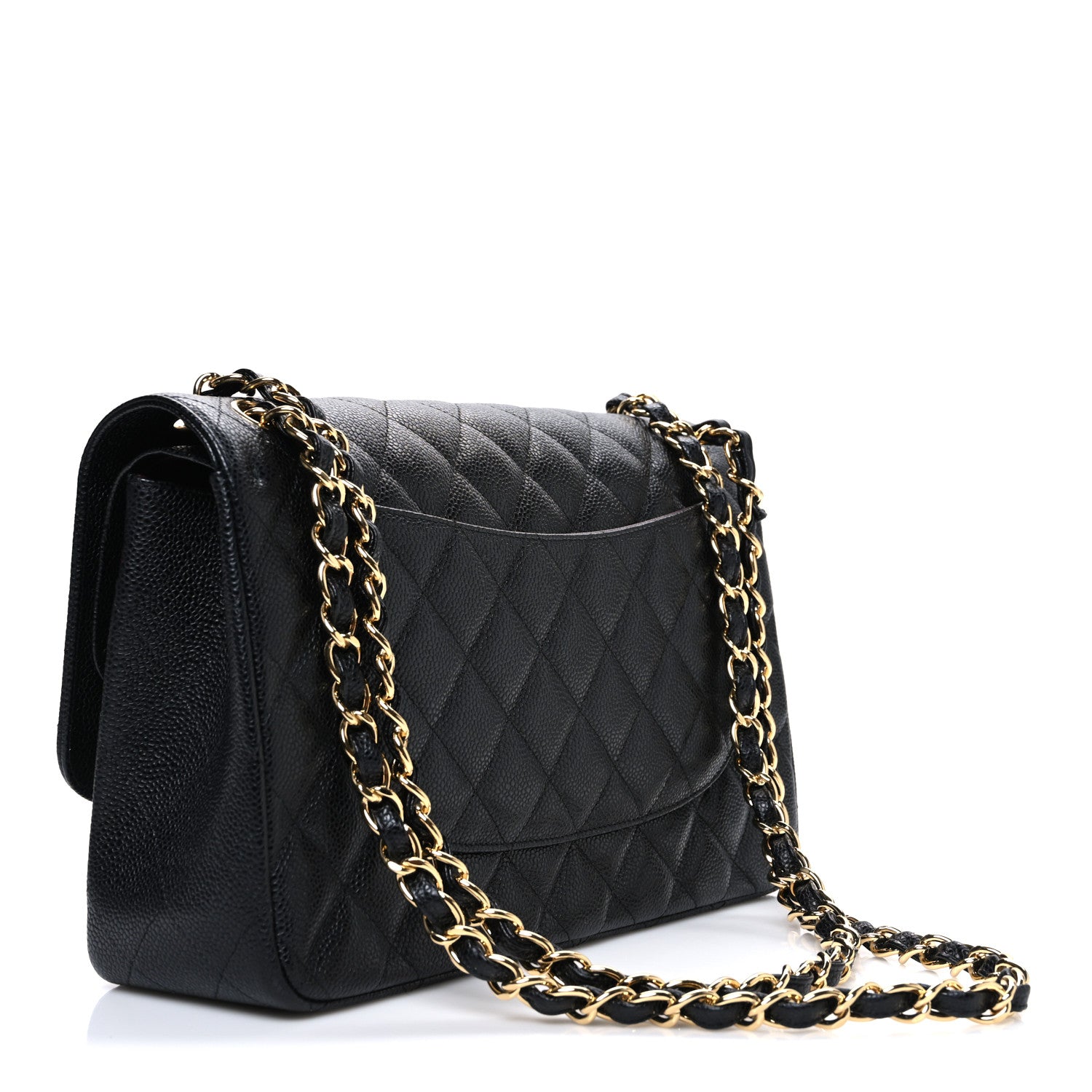 Chanel Caviar Quilted Jumbo Double Flap Black 3 of 10