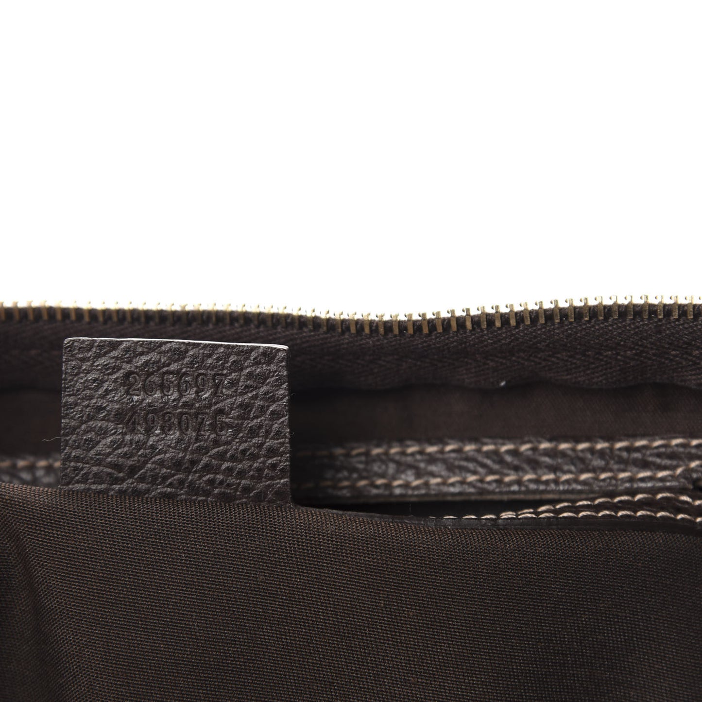 Crystal Monogram Medium Joy Boston Dark Brown