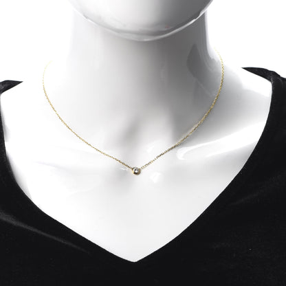 Cartier 18K Yellow Gold Diamond LM D'Amour Pendant Necklace 2 of 5