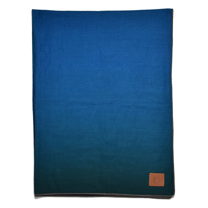 Hermes Cashmere Hand Woven Dip Dye Urga Blanket Bleu Violet 1 of 10