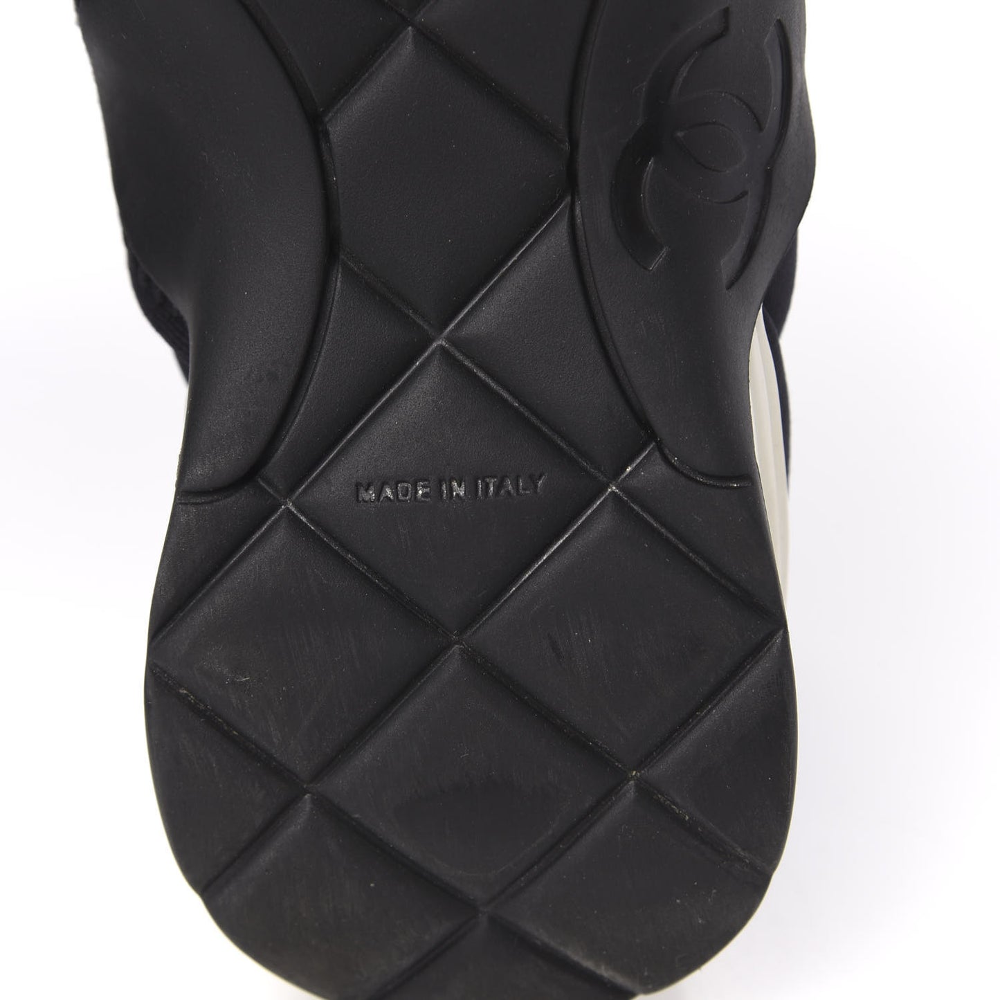 Stretch Fabric CC Sneakers 38 Black