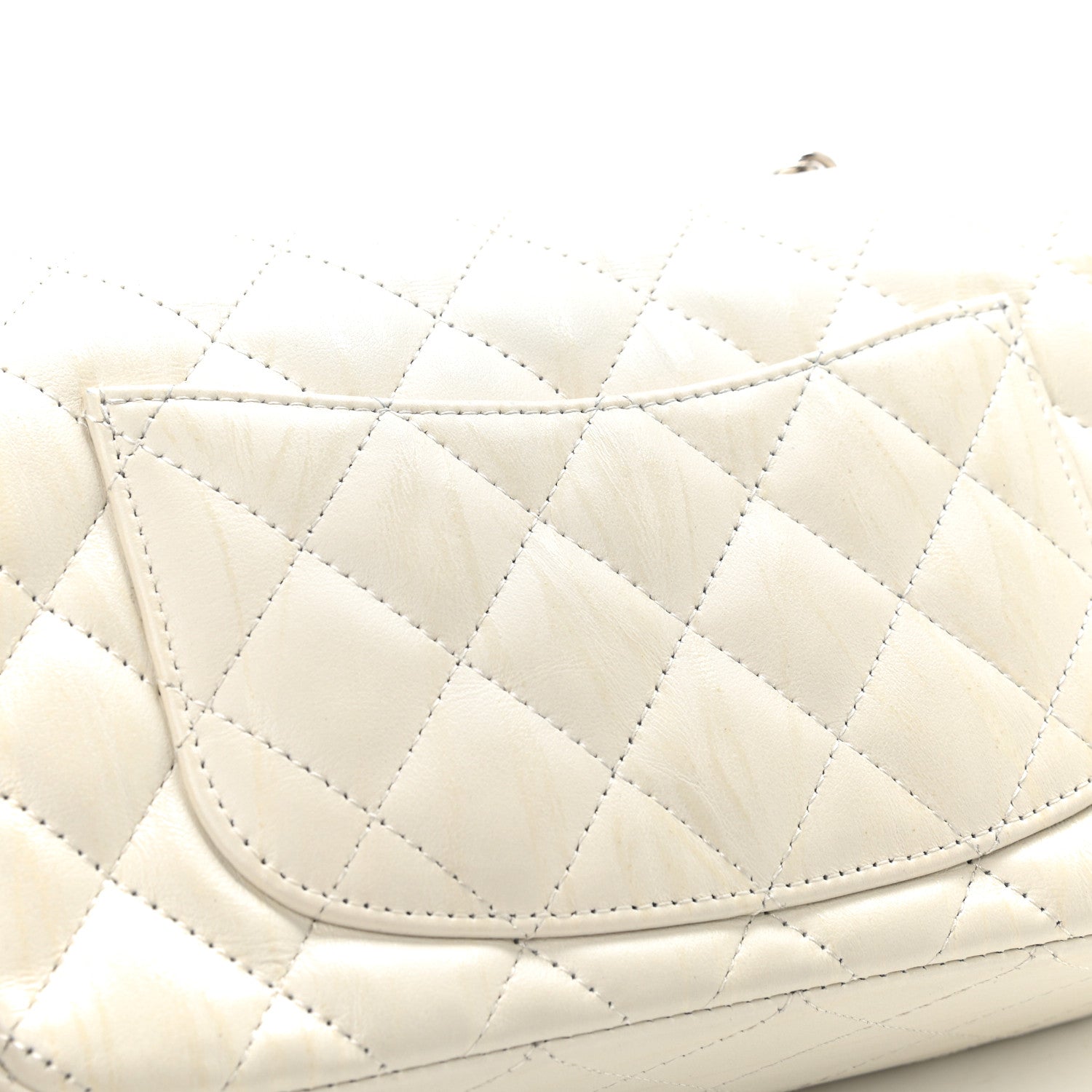 Chanel Calfskin Quilted Mini Rectangular Flap White 12 of 13