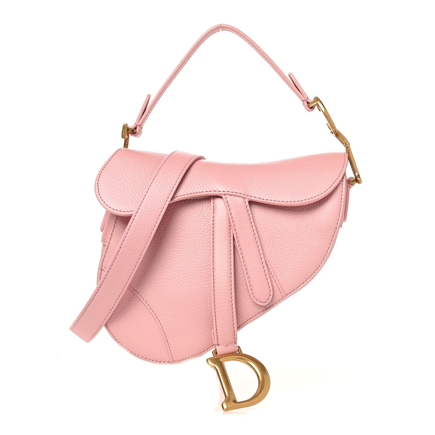 Christian Dior Deerskin Mini Saddle Bag With Strap Melacoton 1 of 10