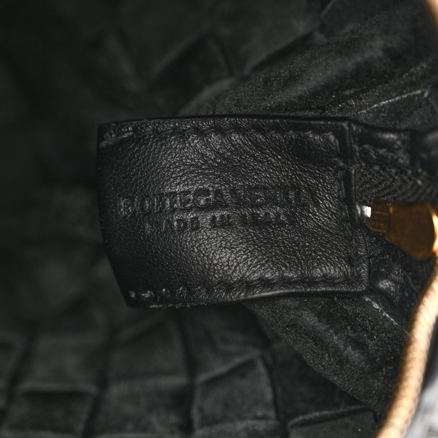 Nappa Intrecciato Mini Loop Camera Bag Black