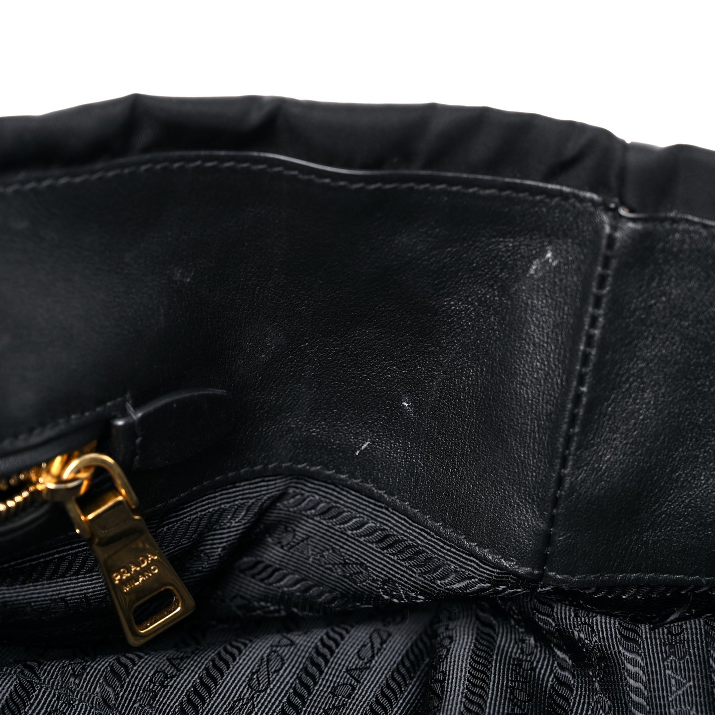 Tessuto Nylon Soft Calfskin Shopping Satchel Black