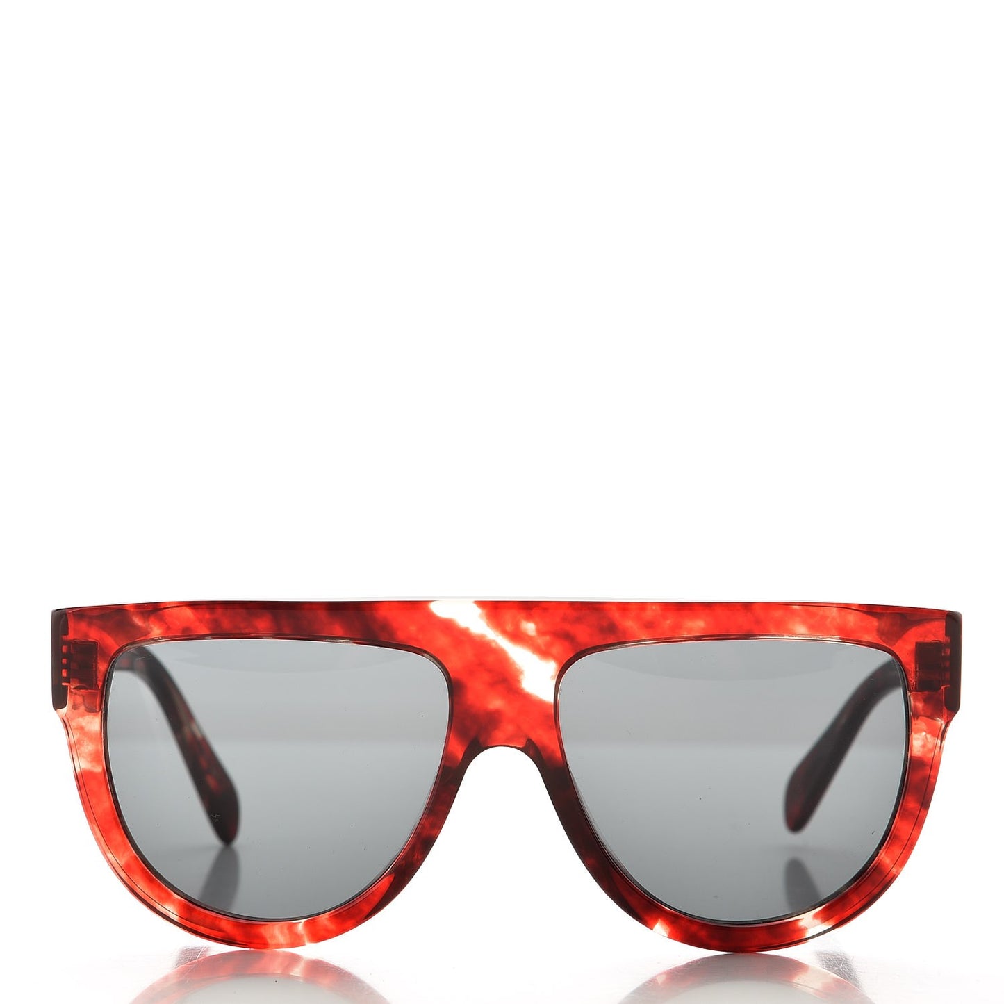 Acetate Aviator Sunglasses CL 40001 Striped Red Havana