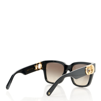 Louis Vuitton Acetate LV Link PM Square Sunglasses Z1566W Black 4 of 10