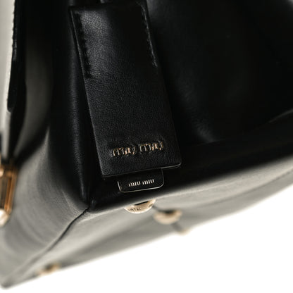 Miu Miu Soft Calfskin Top Handle Satchel Black 12 of 15