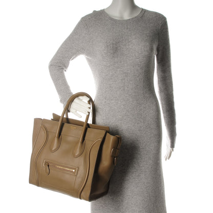 Celine Smooth Calfskin Mini Luggage Camel 2 of 8