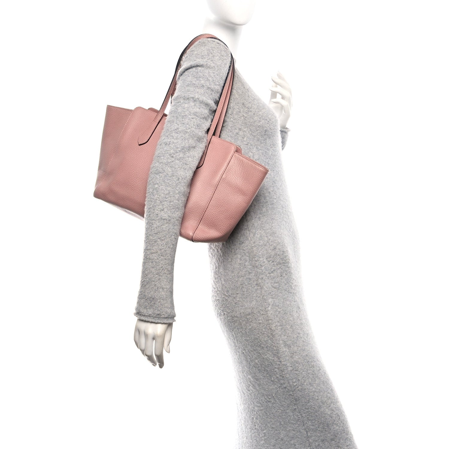 Gucci Dollar Calfskin Small Swing Tote Soft Pink 2 of 10