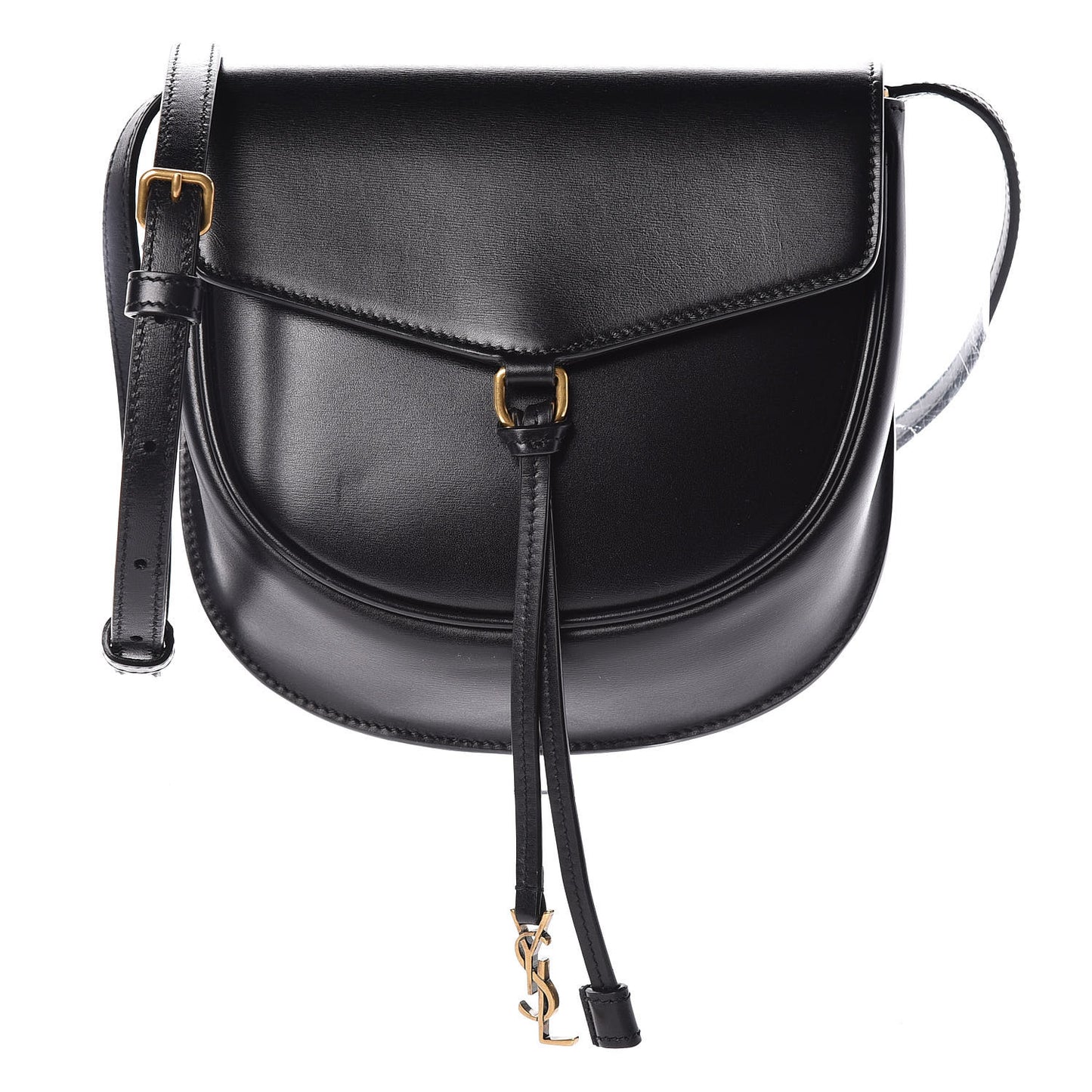 Calfskin Small Datcha Satchel Bag Black