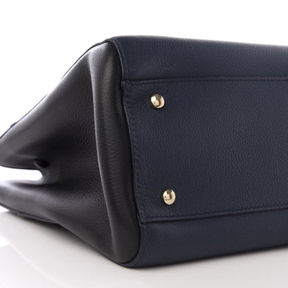 Chanel Grained Calfskin Small Neo Executive Shopper Tote Dark Blue 5 of 8