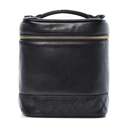 Chanel Lambskin Vanity Cosmetic Case Black 1 of 13