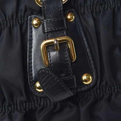 Prada Tessuto Nylon Gaufre Tote Black 25 of 28