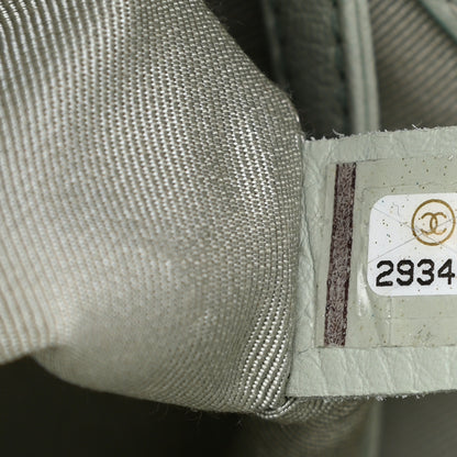 Chanel Goatskin Quilted Duma Drawstring Backpack Green Blue Pink 7 of 13